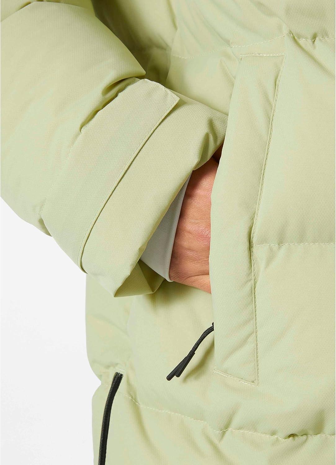 imageHellyHansen Aspire Puffy Parka Womens Winter Coat Puffer Jacket Insulated Water Resistant Long Warm Hooded Synthetic Down498 Iced Matcha