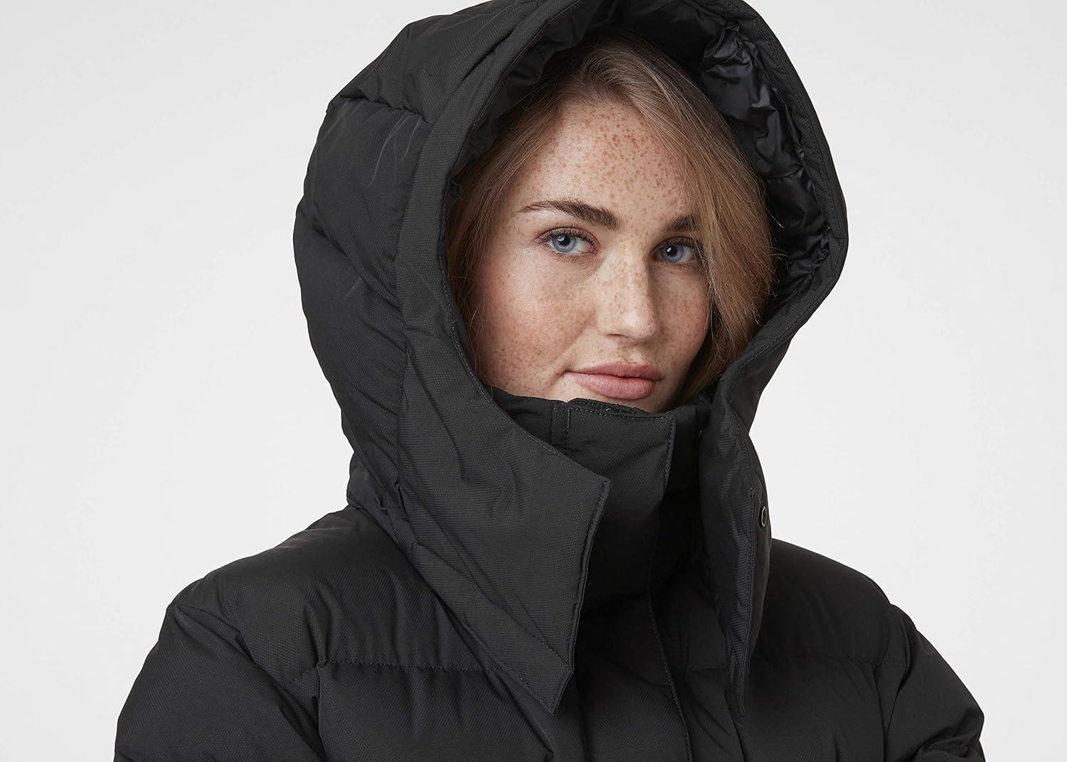 imageHellyHansen Aspire Puffy Parka Womens Winter Coat Puffer Jacket Insulated Water Resistant Long Warm Hooded Synthetic Down990 Black