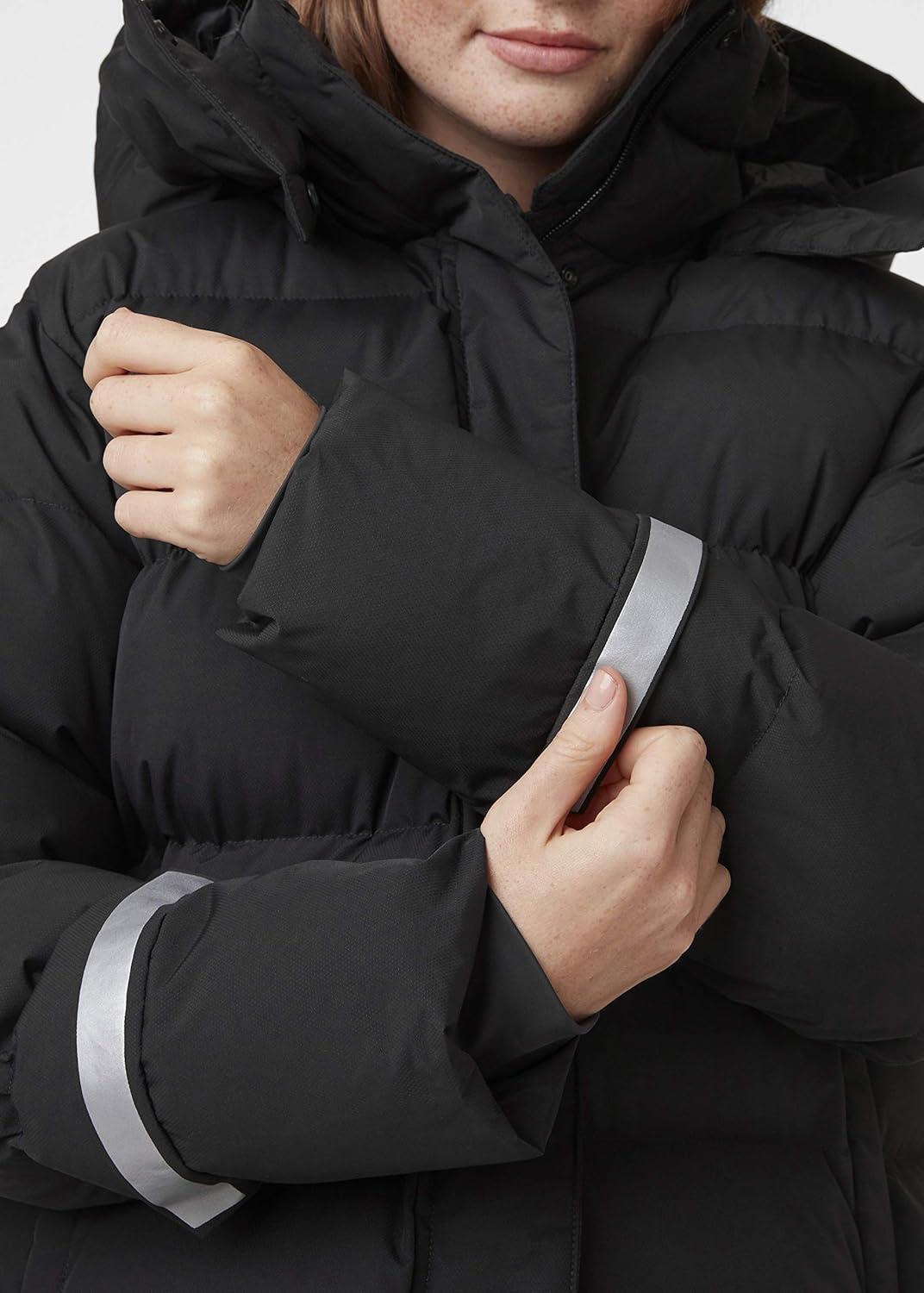 imageHellyHansen Aspire Puffy Parka Womens Winter Coat Puffer Jacket Insulated Water Resistant Long Warm Hooded Synthetic Down990 Black