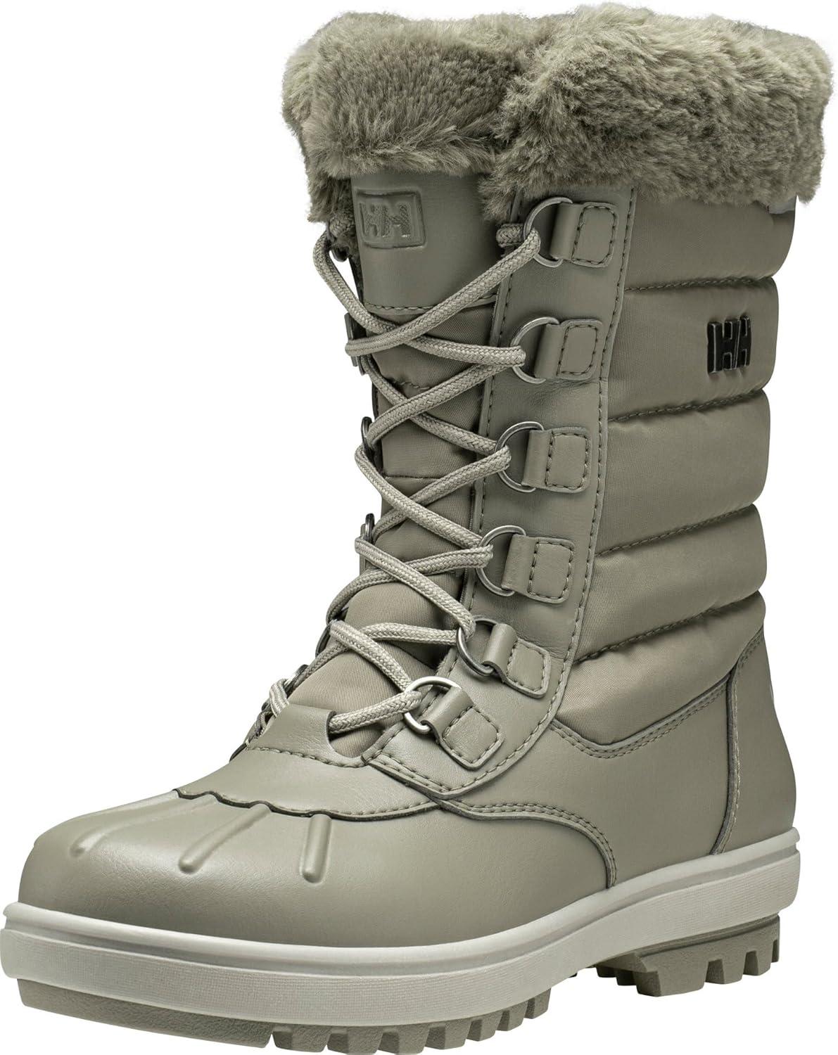 imageHellyHansen Aurora Boot Womens Waterproof Winter Footwear Durable Insulated Snow Boots for Cold Weather885 TerrazzoMellow Grey