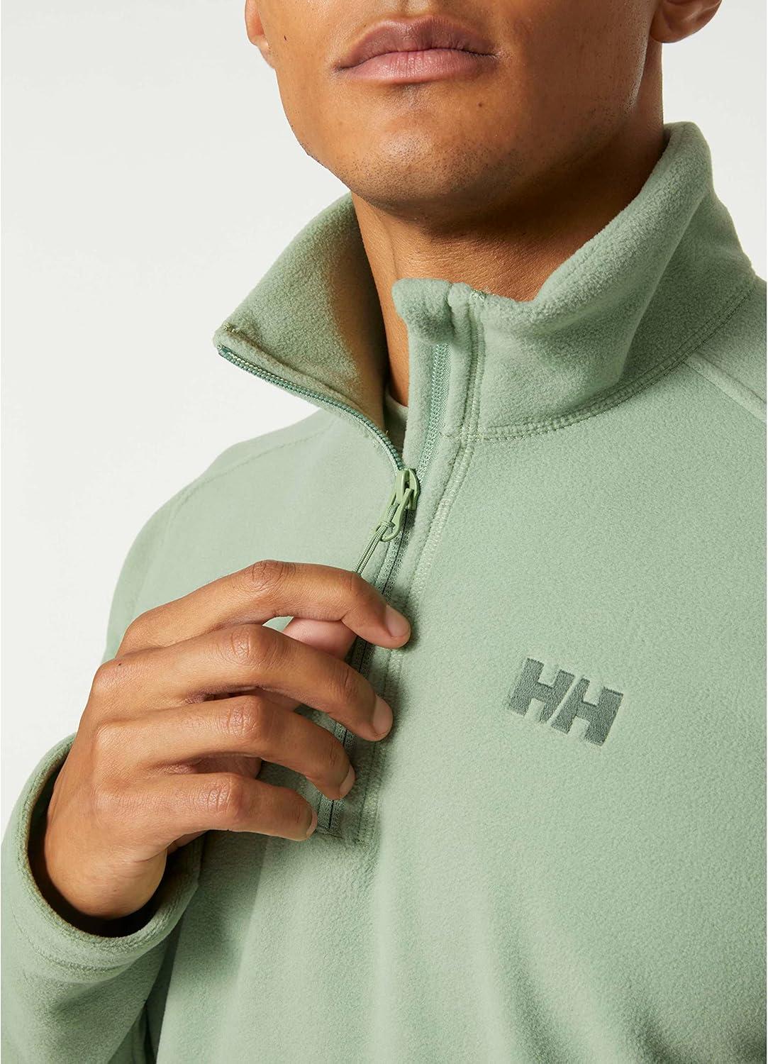 imageHellyHansen Daybreaker 12 Zip Fleece Mens Recycled FleeceOuterwearJackets Cozy HalfZip Pullover For All Seasons406 Jade 20