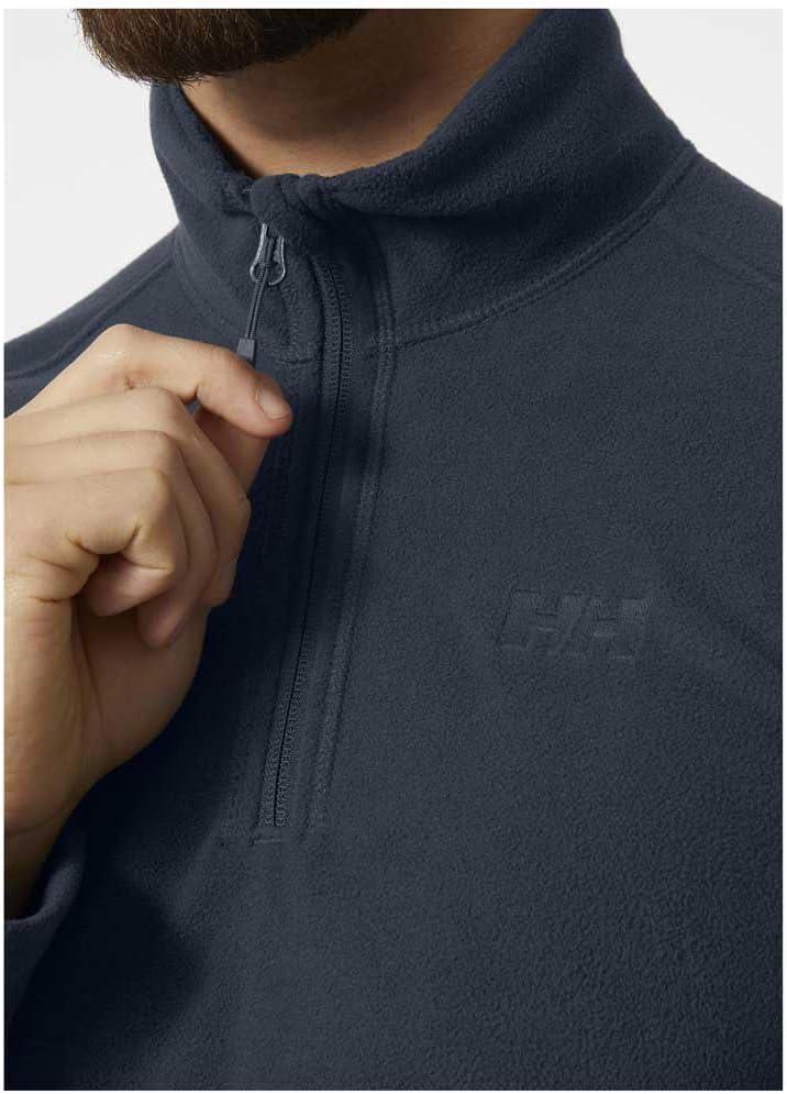 imageHellyHansen Daybreaker 12 Zip Fleece Mens Recycled FleeceOuterwearJackets Cozy HalfZip Pullover For All Seasons600 Navy