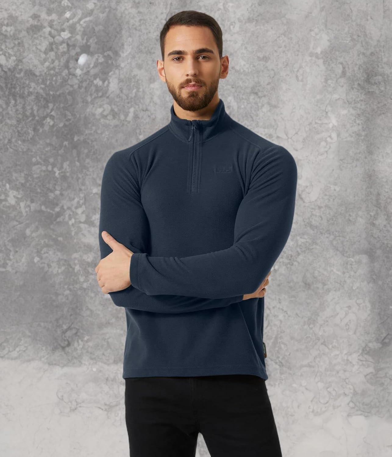 imageHellyHansen Daybreaker 12 Zip Fleece Mens Recycled FleeceOuterwearJackets Cozy HalfZip Pullover For All Seasons600 Navy
