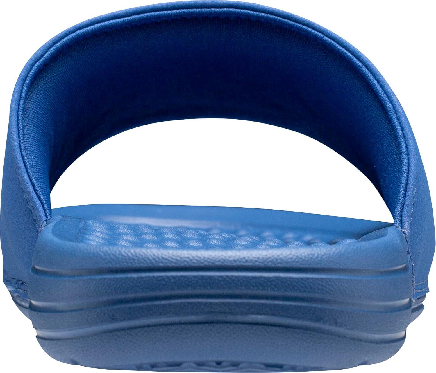 imageHellyHansen HH Slide Mens Casual Comfortable Sandals Lightweight Padded Strap Large Logo SlipOn Beach Pool Footwear563 Olympian BlueAzid Lime