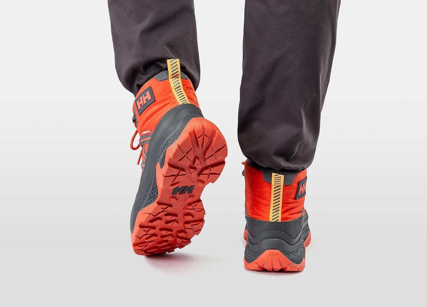 imageHellyHansen Keystone Mens Durable WeatherResistant Hiking Boots for Outdoor Adventures and Trail Exploration300 Patrol OrangeEbony
