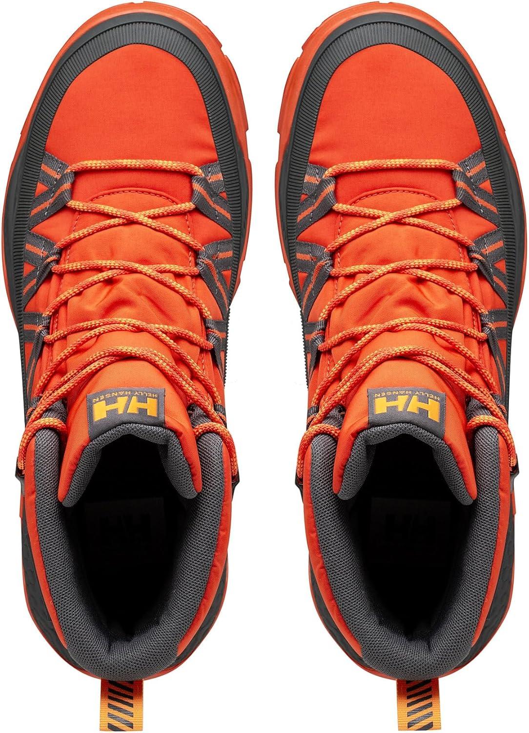 imageHellyHansen Keystone Mens Durable WeatherResistant Hiking Boots for Outdoor Adventures and Trail Exploration300 Patrol OrangeEbony