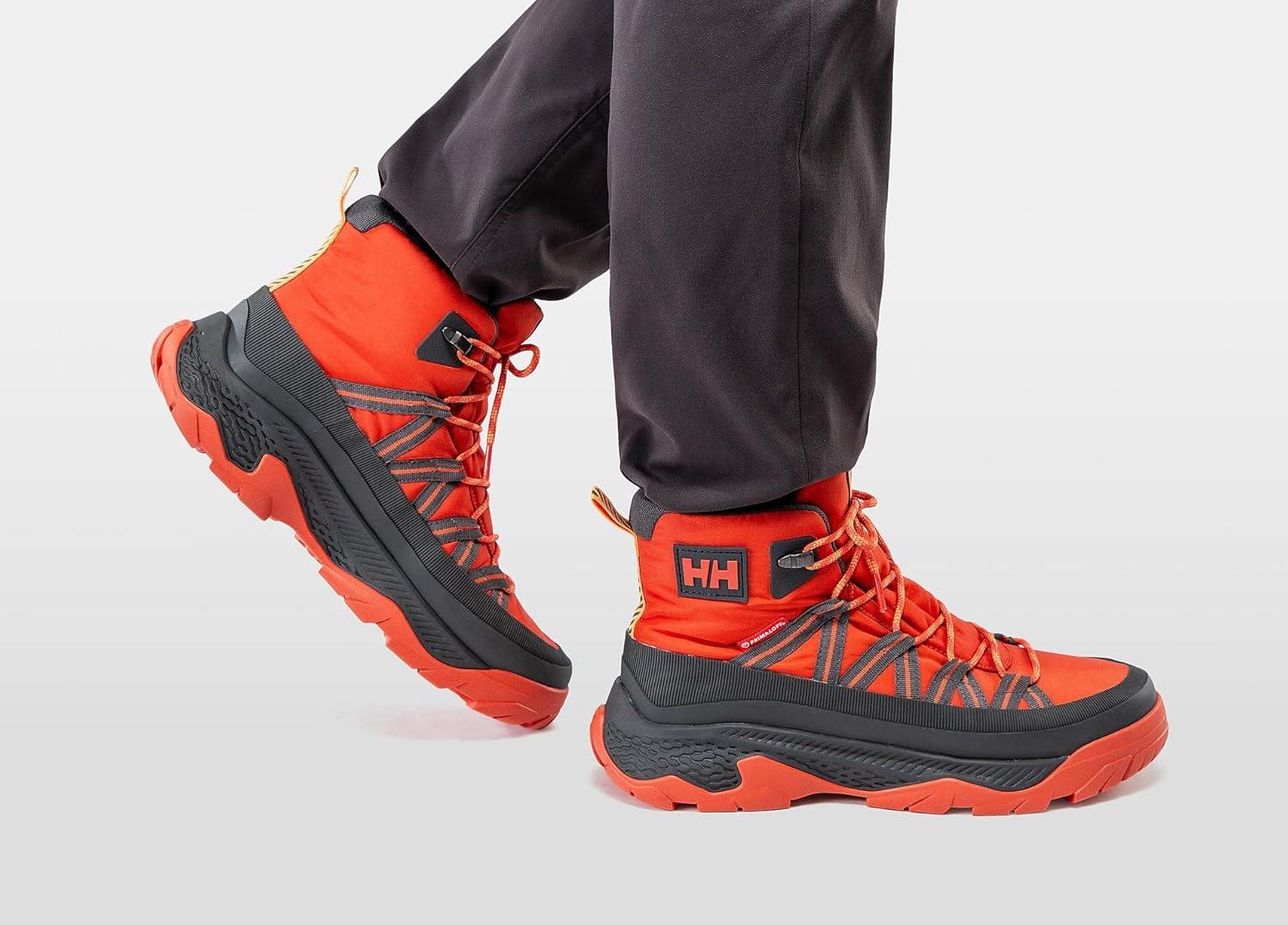 imageHellyHansen Keystone Mens Durable WeatherResistant Hiking Boots for Outdoor Adventures and Trail Exploration300 Patrol OrangeEbony