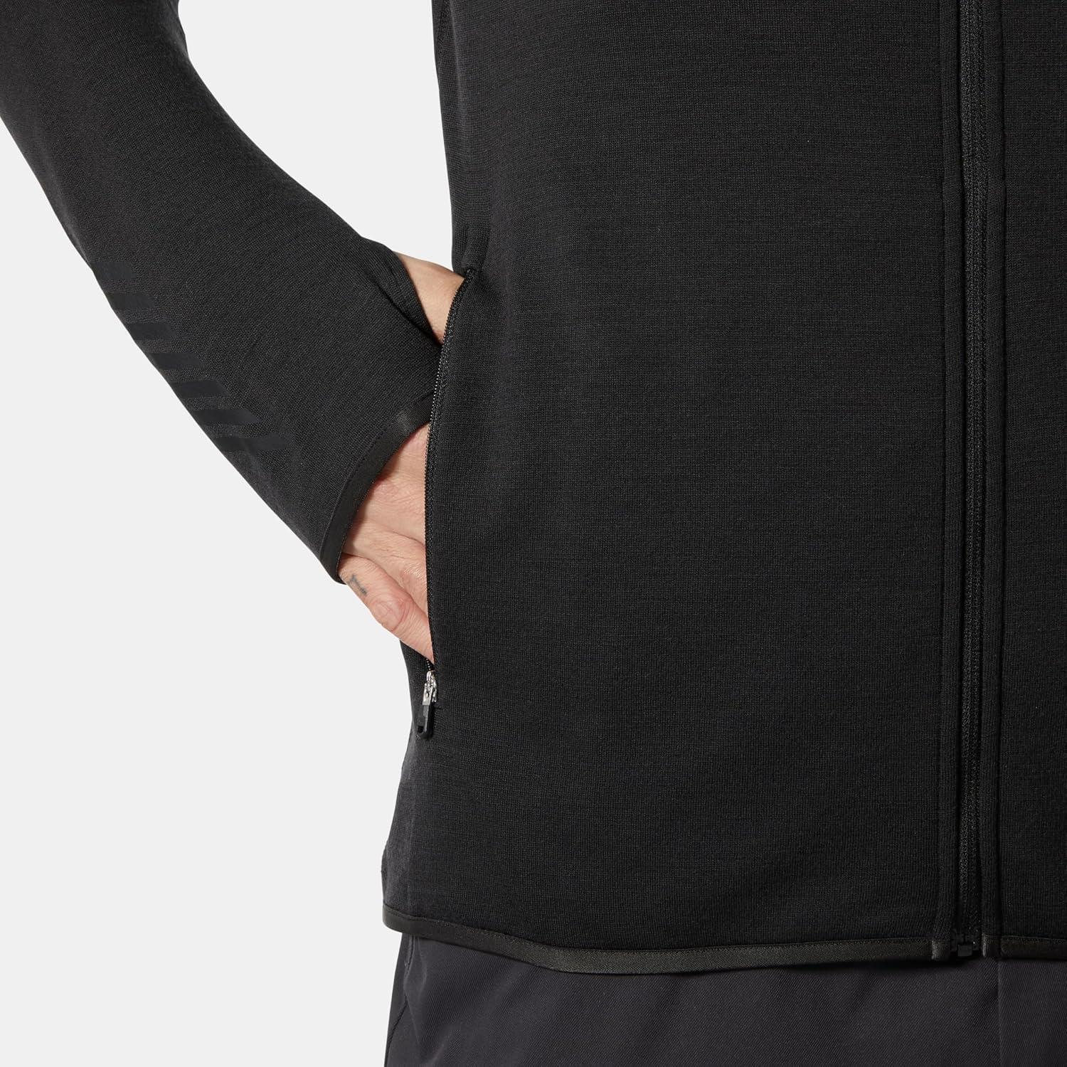 imageHellyHansen LIFA Merino Midlayer for Men Warm ampamp Breathable Wool Blend Pullover Ideal for Outdoor Activities ampamp Layering990 Black