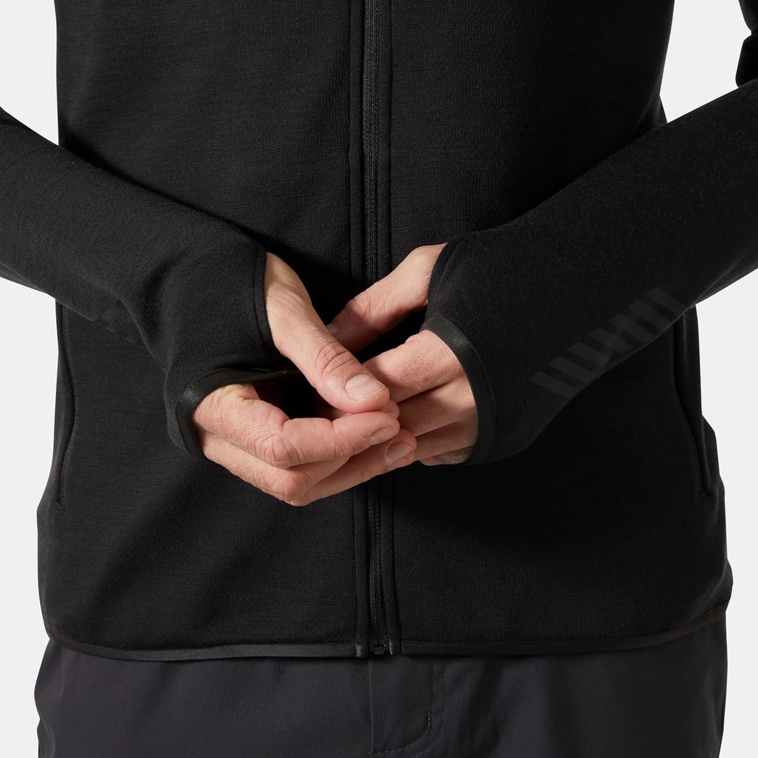 imageHellyHansen LIFA Merino Midlayer for Men Warm ampamp Breathable Wool Blend Pullover Ideal for Outdoor Activities ampamp Layering990 Black