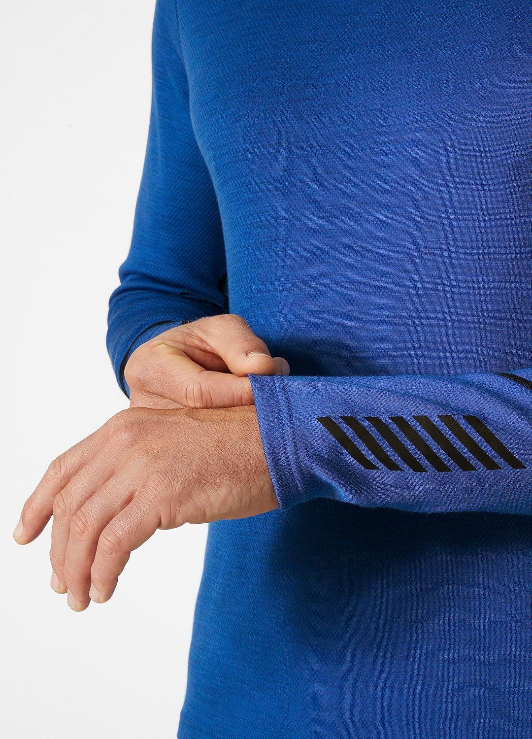 imageHellyHansen LIFA Merino Midweight Crew Base Layer for Men Warm ampamp Breathable Ideal for Winter Sports ampamp Outdoor Activities543 Cobalt 20