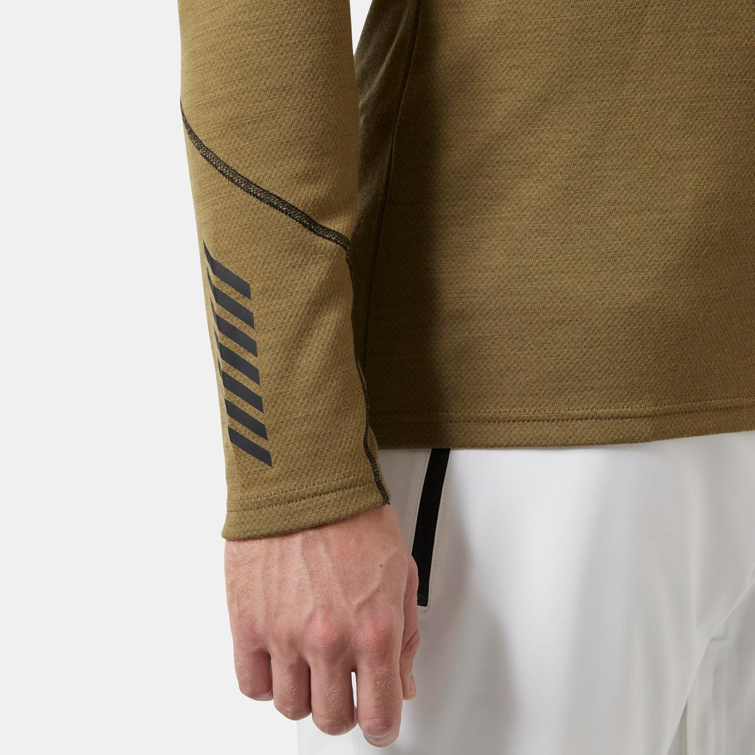 imageHellyHansen LIFA Merino Midweight Crew Base Layer for Men Warm ampamp Breathable Ideal for Winter Sports ampamp Outdoor Activities718 Sepia