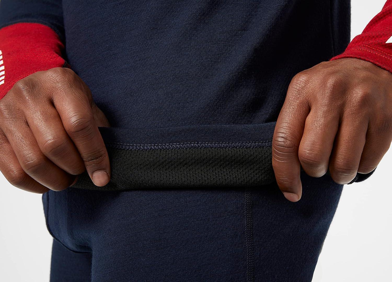 imageHellyHansen LIFA Merino Midweight HalfZip Base Layer for Men Performance Wicking Interior598 Navy