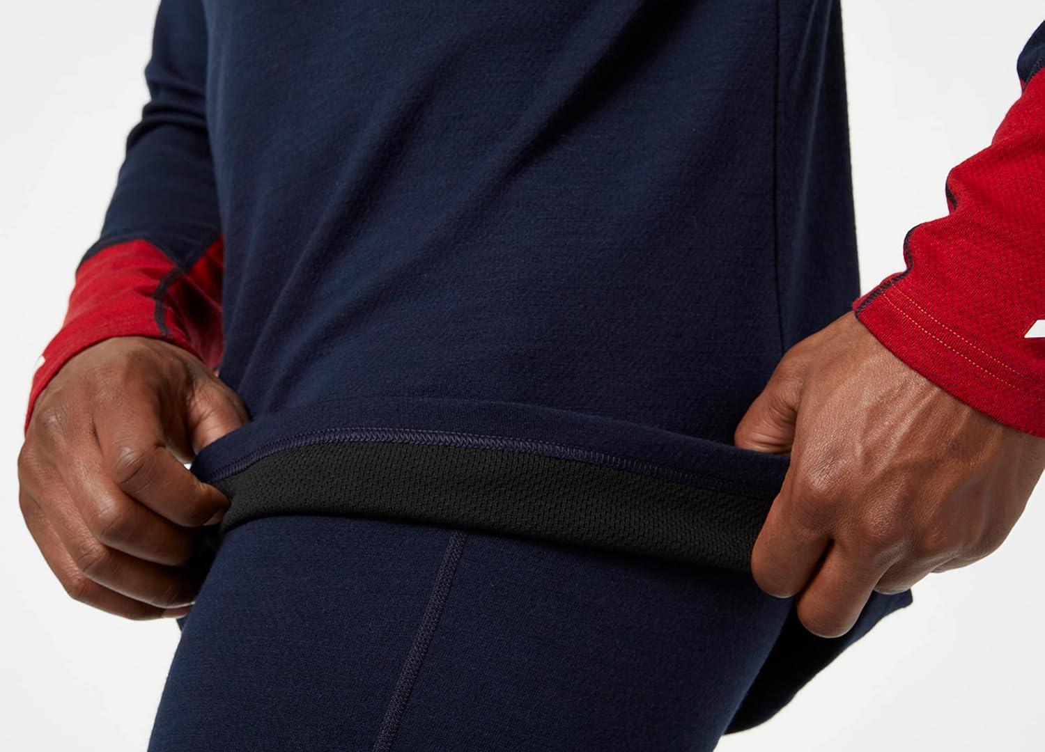 imageHellyHansen Lifa Merino Midweight Hoodie Mens Merino Wool Base Layer Thermal Top for Ski Snowboard Hiking Camping598 Navy
