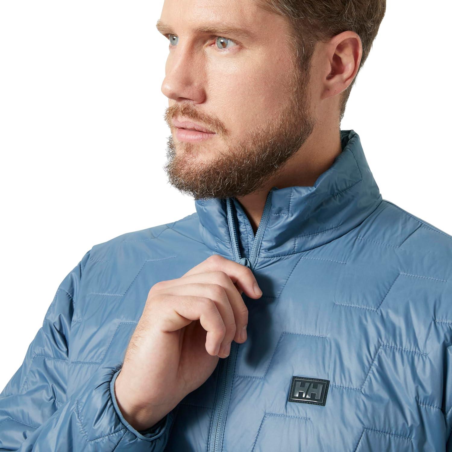 imageHellyHansen Lifaloft Insulator Jacket for Men Lightweight Coat AthleticShellJackets WaterResistant Windproof601 Washed Navy
