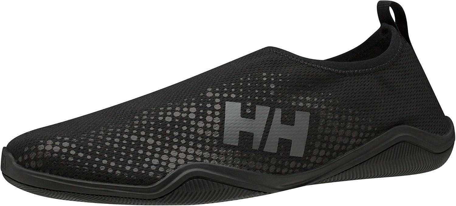 imageHellyHansen Mens Crest Watermoc Sailing Watersports Shoes LightWeight Breathable Multiple Colors990 BlackCharcoal