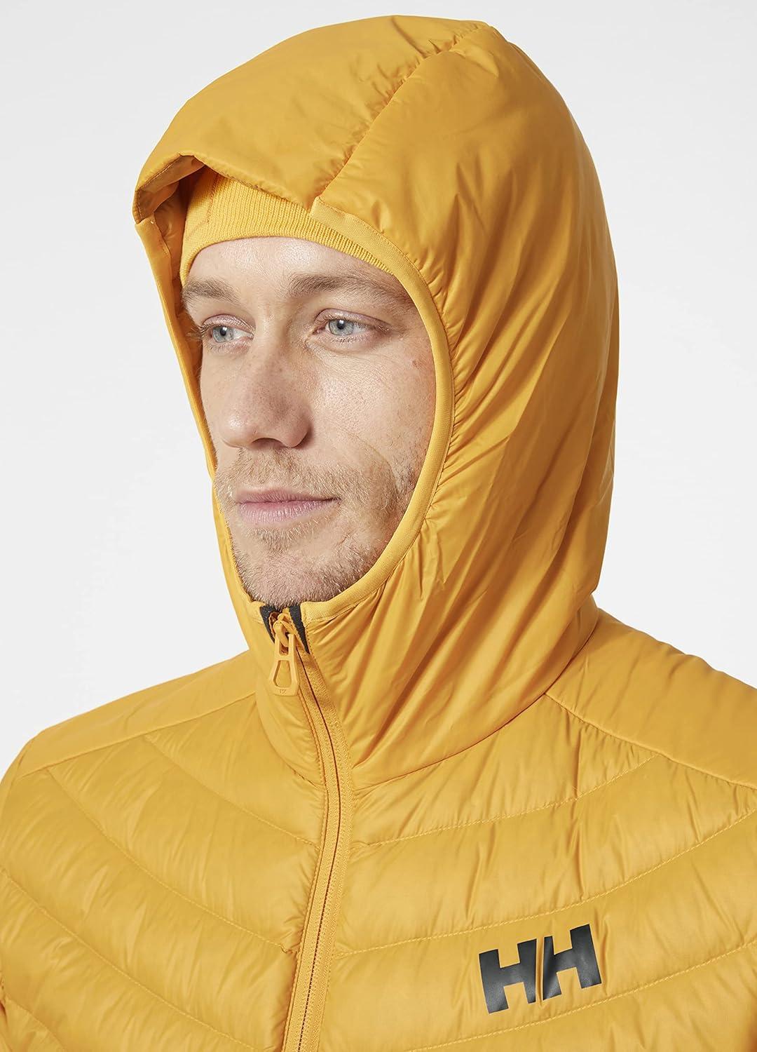 imageHellyHansen Mens Verglas Hooded Down Hybrid Insulator Jacket328 Cloudberry