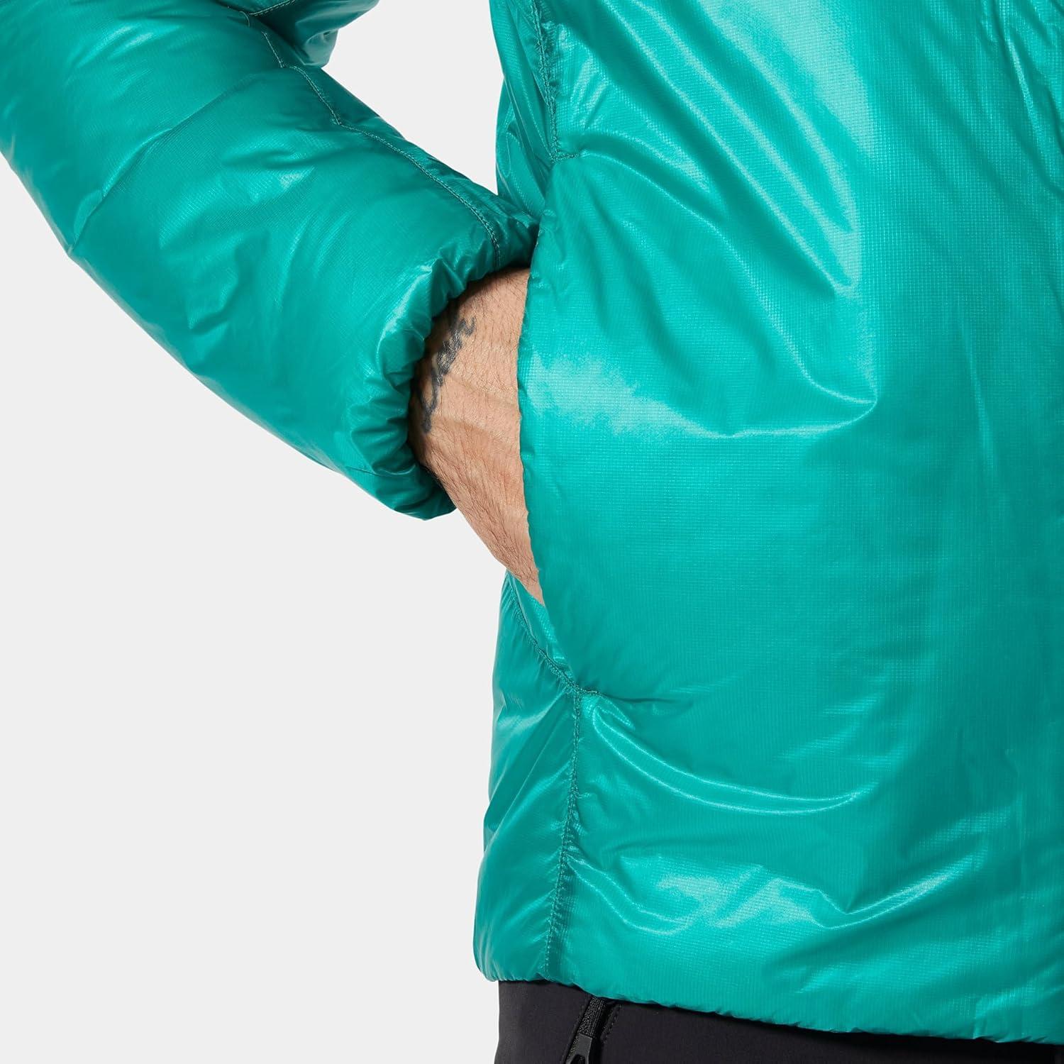 imageHellyHansen Odin Everdown Hooded Jacket for Men Premium Winter Coat Insulated Athletic Shell Jackets Outdoor Wear466 Signal Green