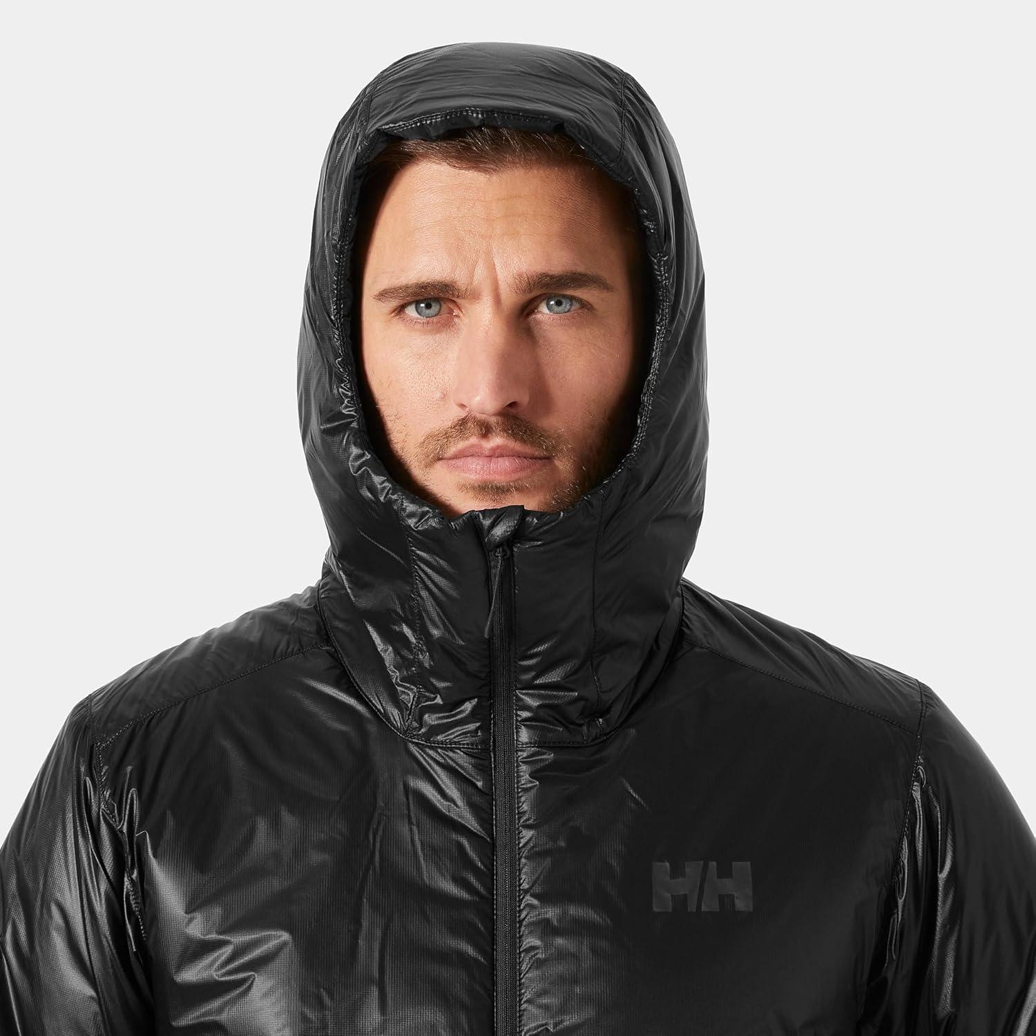 imageHellyHansen Odin Everdown Hooded Jacket for Men Premium Winter Coat Insulated Athletic Shell Jackets Outdoor Wear990 Black