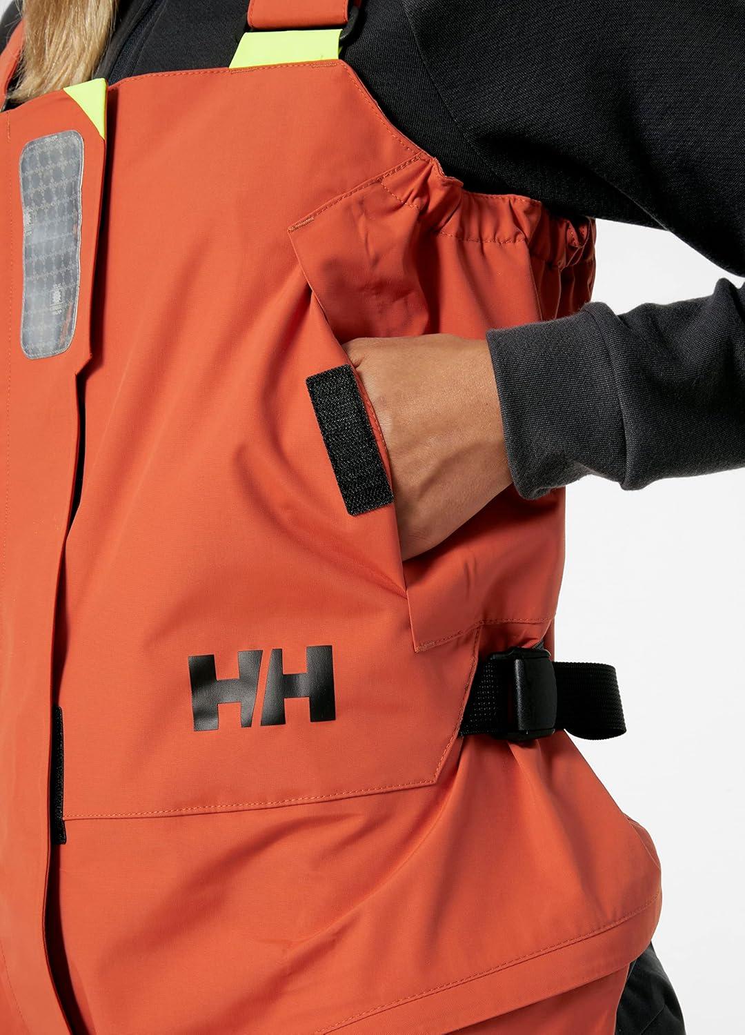 imageHellyHansen Skagen Offshore Bib Premium Womens Safety Overalls for Sailing Waterproof ampamp Breathable Durable Marine Gear179 Terracotta