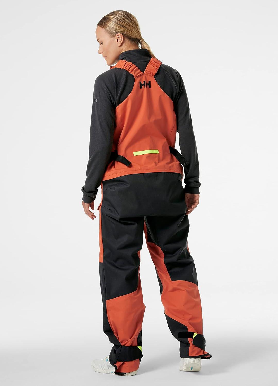 imageHellyHansen Skagen Offshore Bib Premium Womens Safety Overalls for Sailing Waterproof ampamp Breathable Durable Marine Gear179 Terracotta