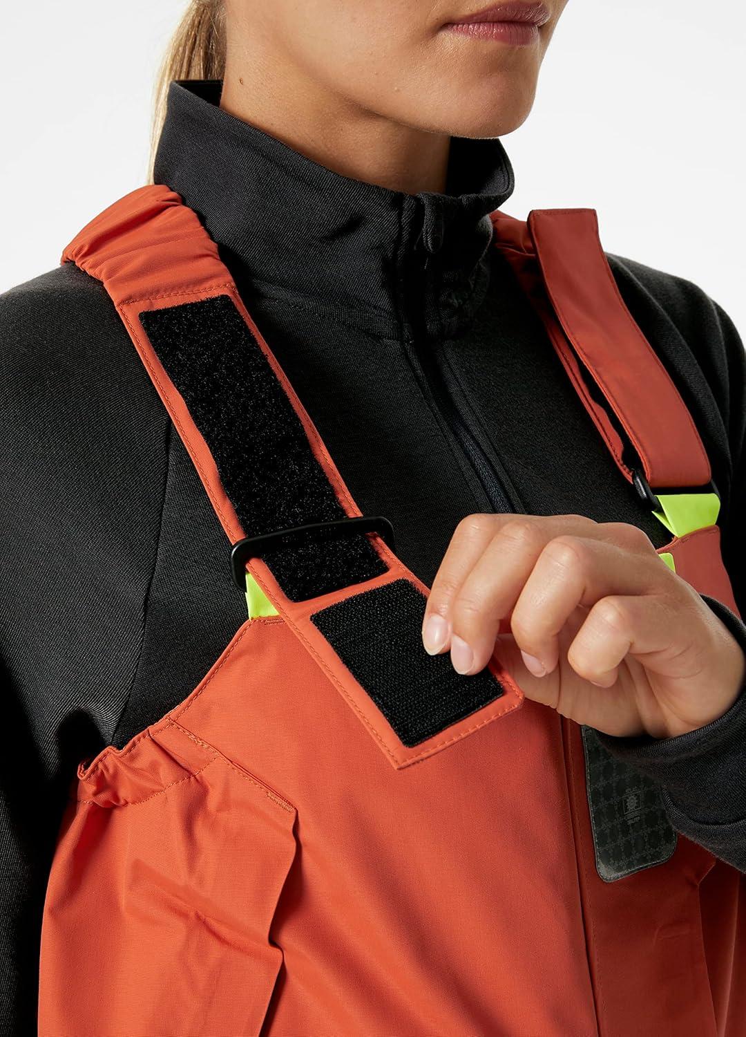imageHellyHansen Skagen Offshore Bib Premium Womens Safety Overalls for Sailing Waterproof ampamp Breathable Durable Marine Gear179 Terracotta