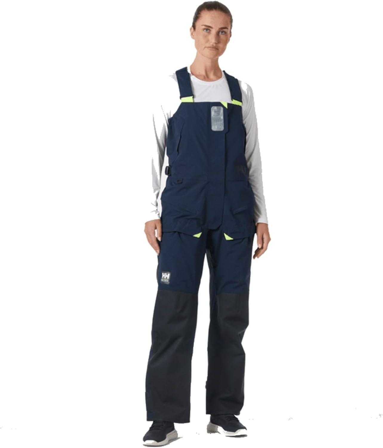 imageHellyHansen Skagen Offshore Bib Premium Womens Safety Overalls for Sailing Waterproof ampamp Breathable Durable Marine Gear597 Navy