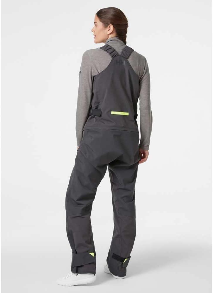 imageHellyHansen Skagen Offshore Bib Premium Womens Safety Overalls for Sailing Waterproof ampamp Breathable Durable Marine Gear980 Ebony