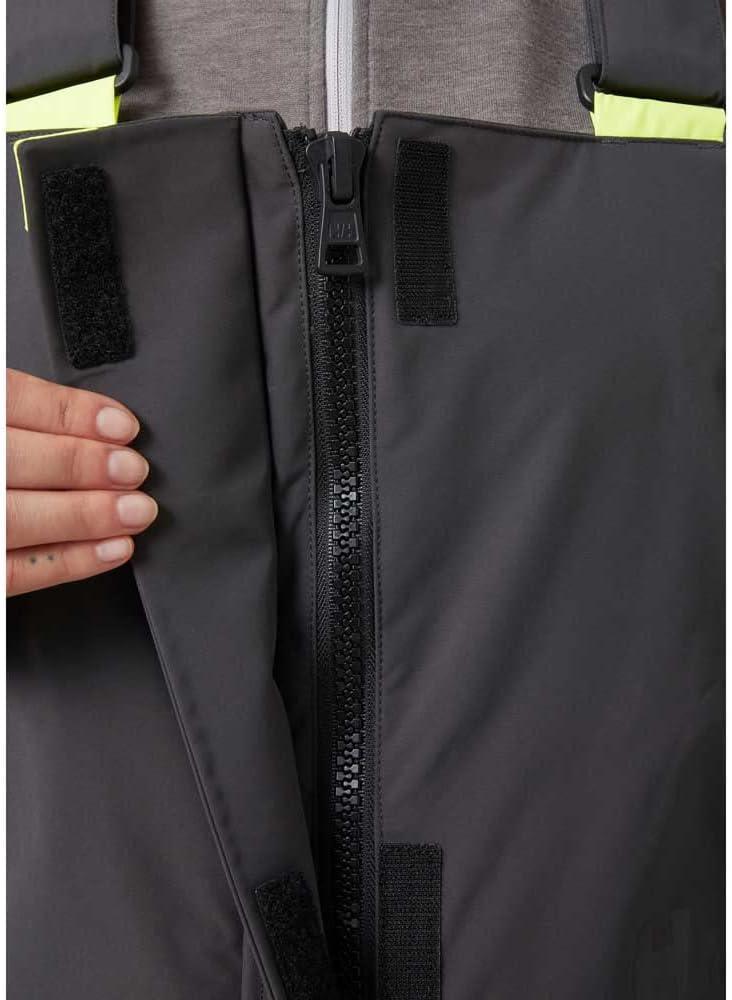 imageHellyHansen Skagen Offshore Bib Premium Womens Safety Overalls for Sailing Waterproof ampamp Breathable Durable Marine Gear980 Ebony