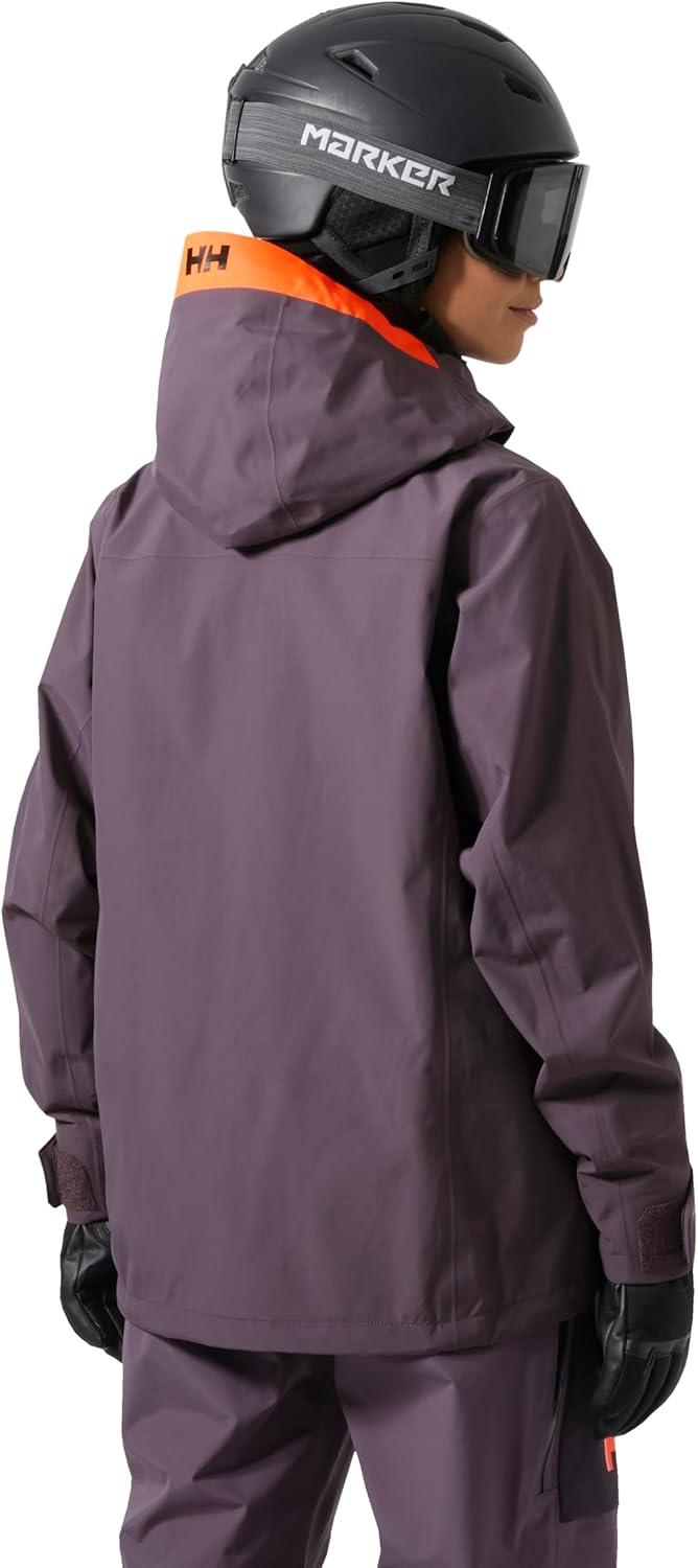 imageHellyHansen Sogn Shell Jacket for Women Waterproof Windproof Breathable SkiingJackets Lightweight Adjustable Fit654 Smoked Purple