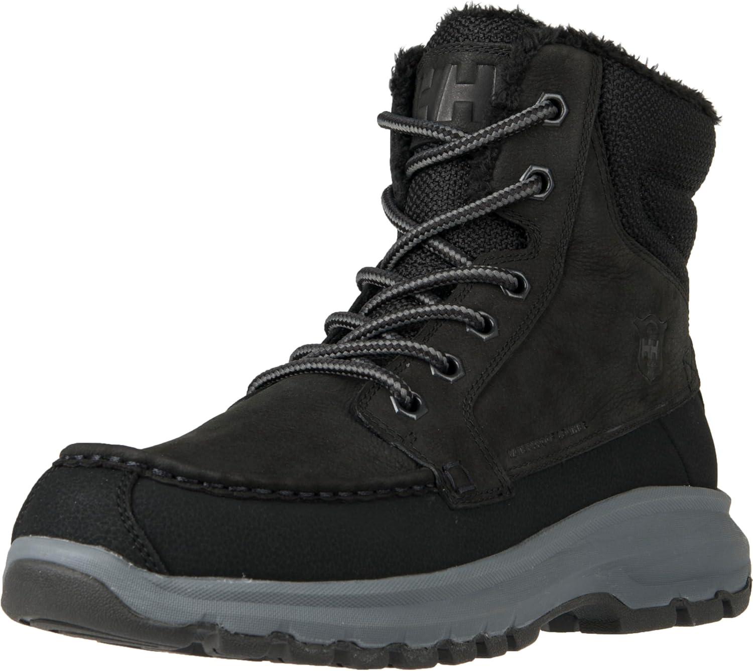 imageHellyHansen V3 Winter Boots Waterproof Snow Boots for Men AllTerrain Winter Shoes for Men991 Jet BlackCharcoalBlack