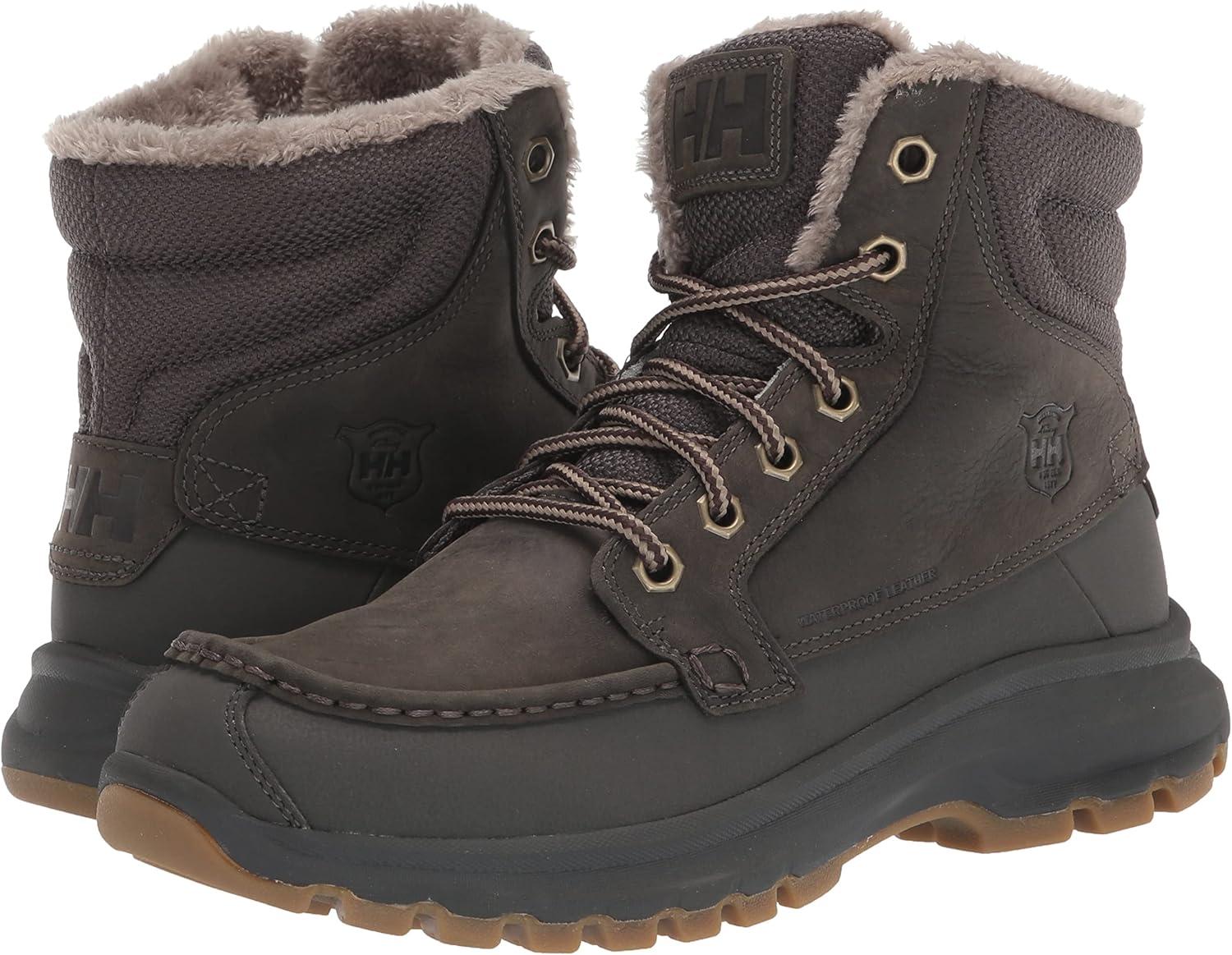 imageHellyHansen V3 Winter Boots Waterproof Snow Boots for Men AllTerrain Winter Shoes for MenEspressoBeluga