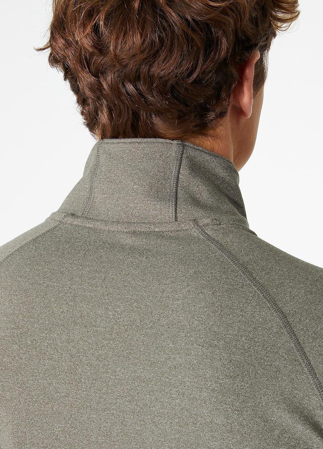 imageHellyHansen Verglas HalfZip Midlayer Mens Athletic Sweaters Ideal for Outdoor Adventures MoistureWicking ampamp Lightweight431 Utility Green