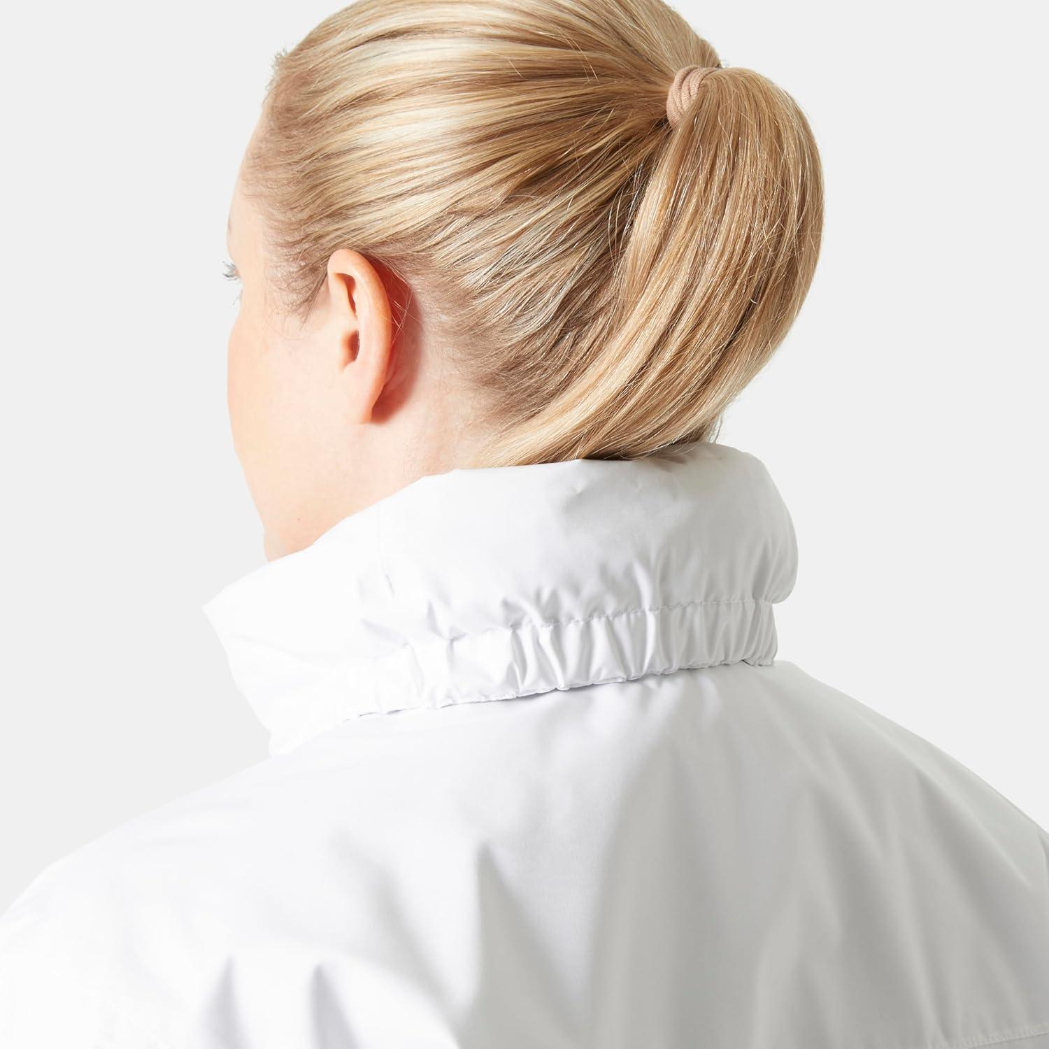 imageHellyHansen Womens Aden Insulated Waterproof Windproof Breathable Long Length Packable Hood Rain Coat Jacket001 White