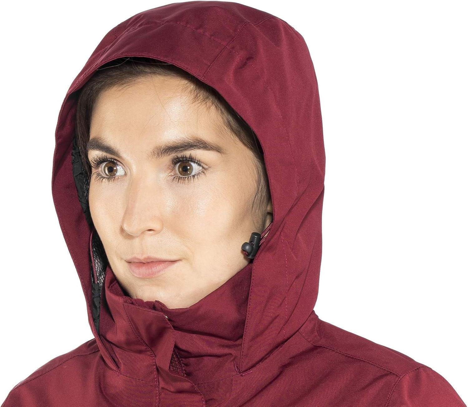 imageHellyHansen Womens Aden Insulated Waterproof Windproof Breathable Long Length Packable Hood Rain Coat Jacket146 Cabernet