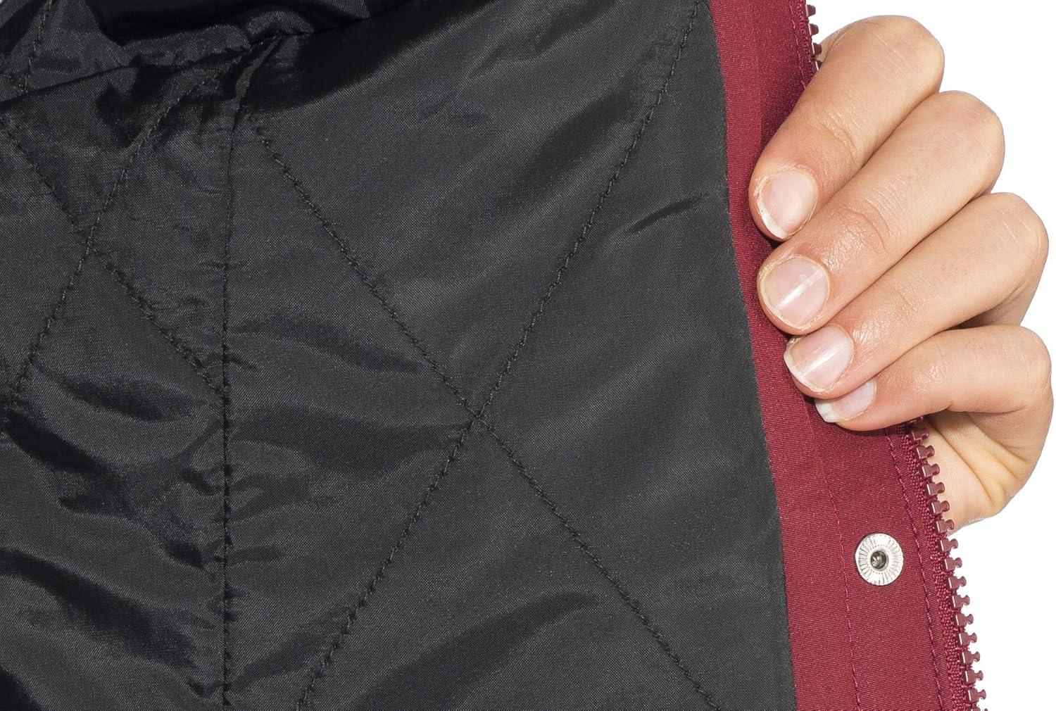 imageHellyHansen Womens Aden Insulated Waterproof Windproof Breathable Long Length Packable Hood Rain Coat Jacket146 Cabernet