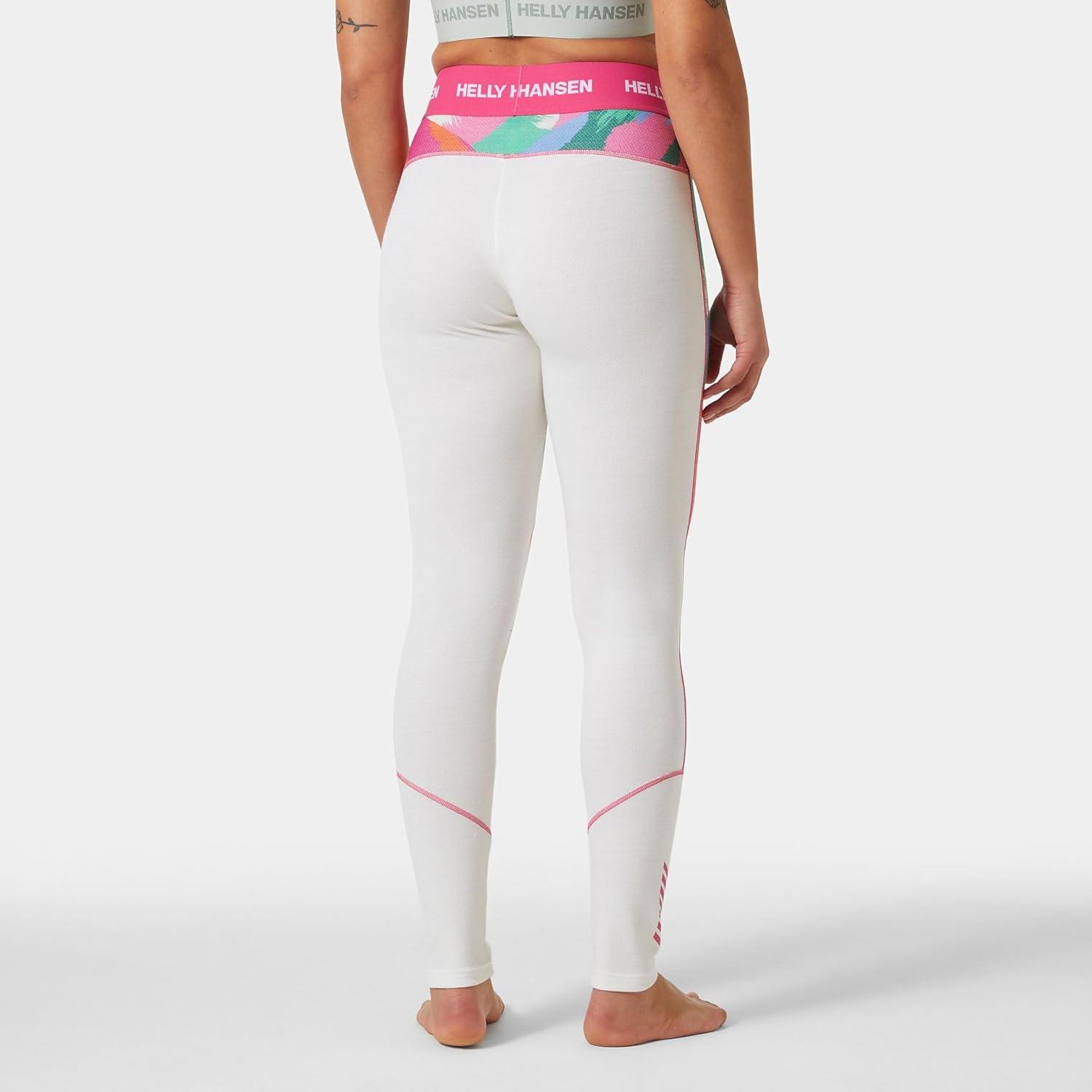 imageHellyHansen Womens LIFA Merino Midweight Graphic Base Layer Pants014 Off White Jpb Aop