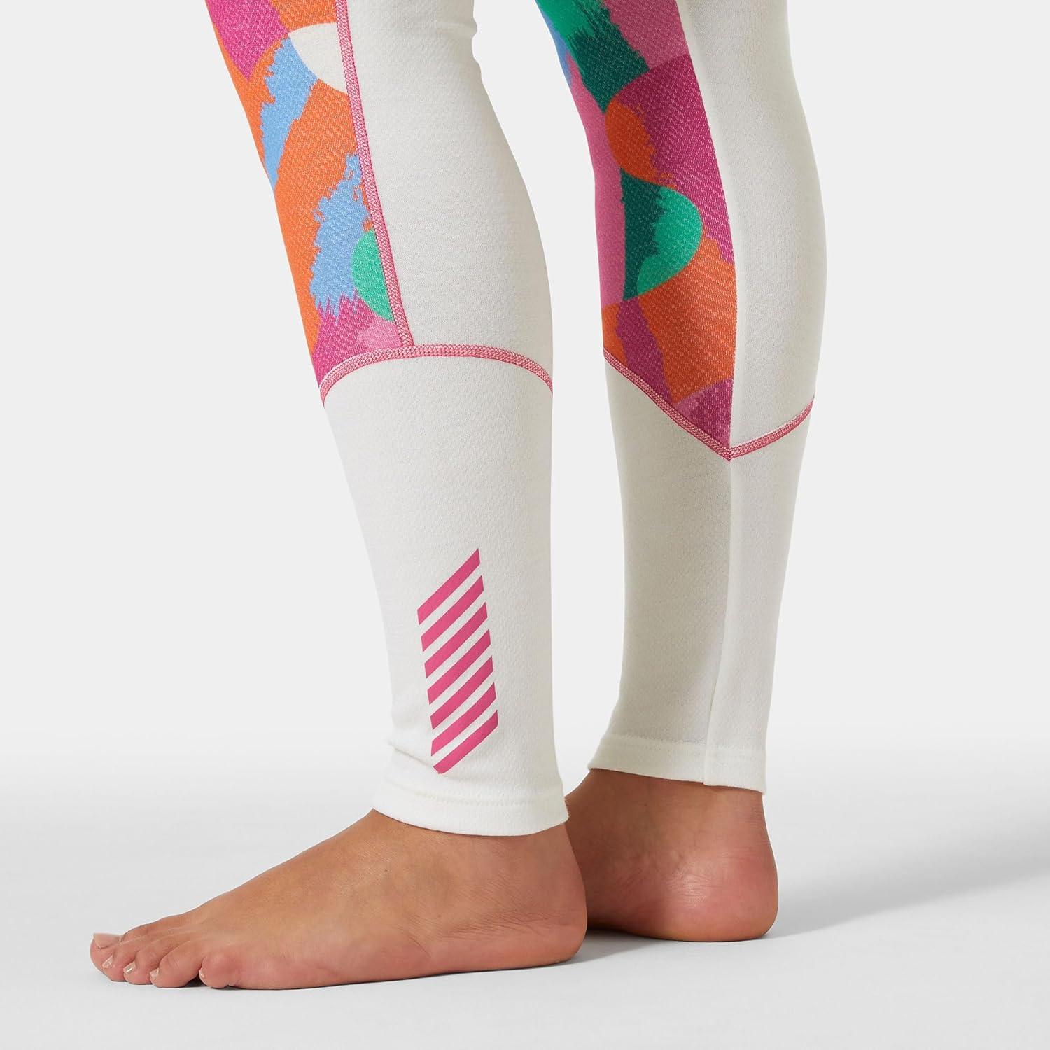 imageHellyHansen Womens LIFA Merino Midweight Graphic Base Layer Pants014 Off White Jpb Aop
