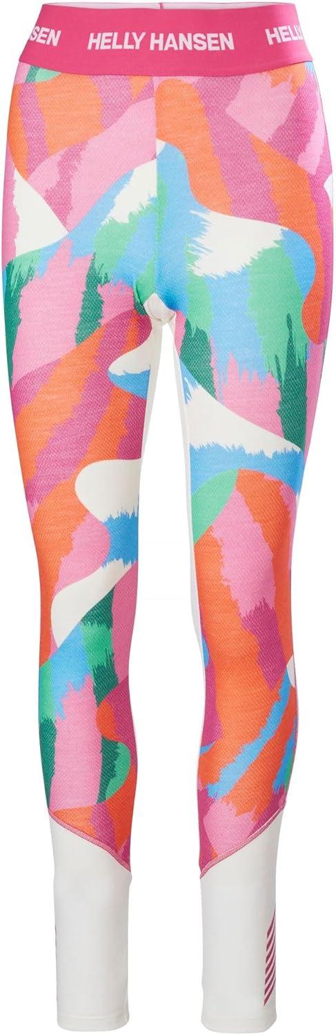 imageHellyHansen Womens LIFA Merino Midweight Graphic Base Layer Pants014 Off White Jpb Aop