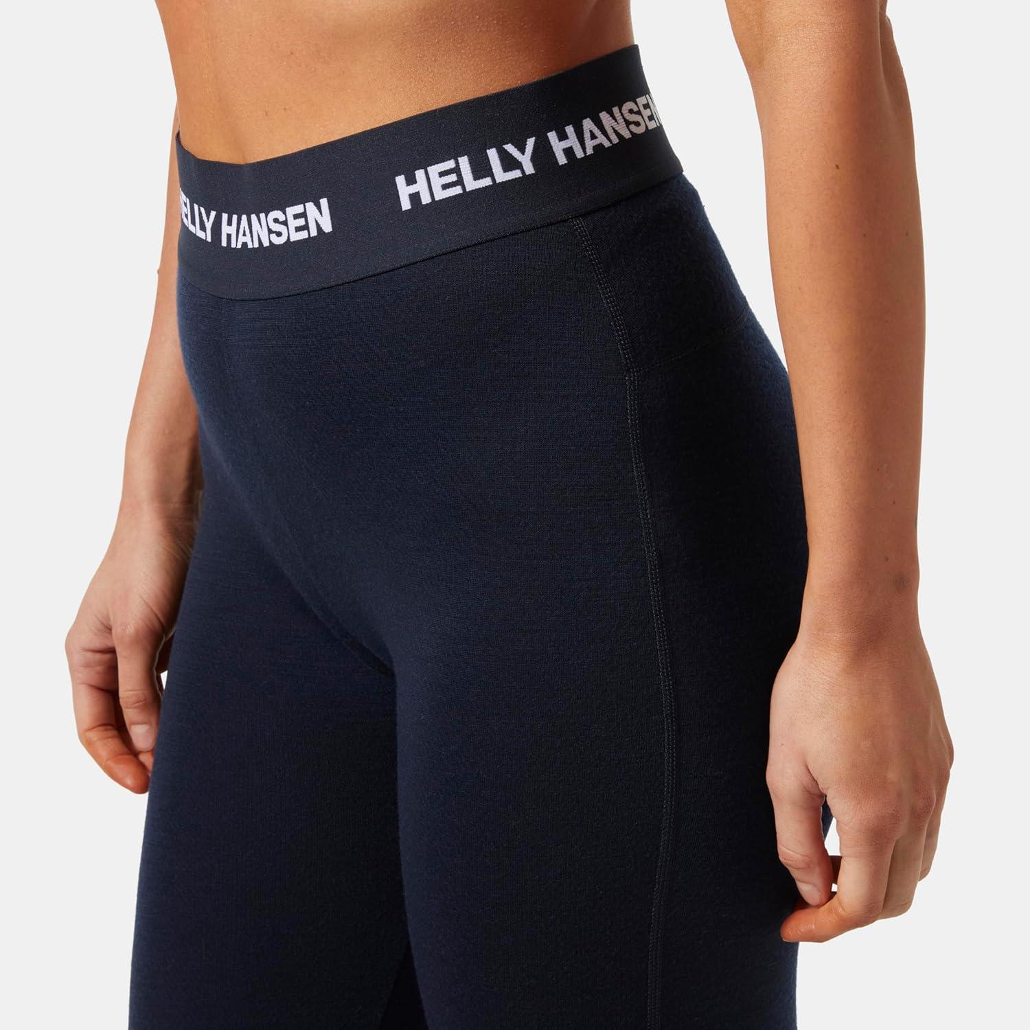 imageHellyHansen Womens LIFA Merino Midweight Graphic Base Layer Pants597 Navy