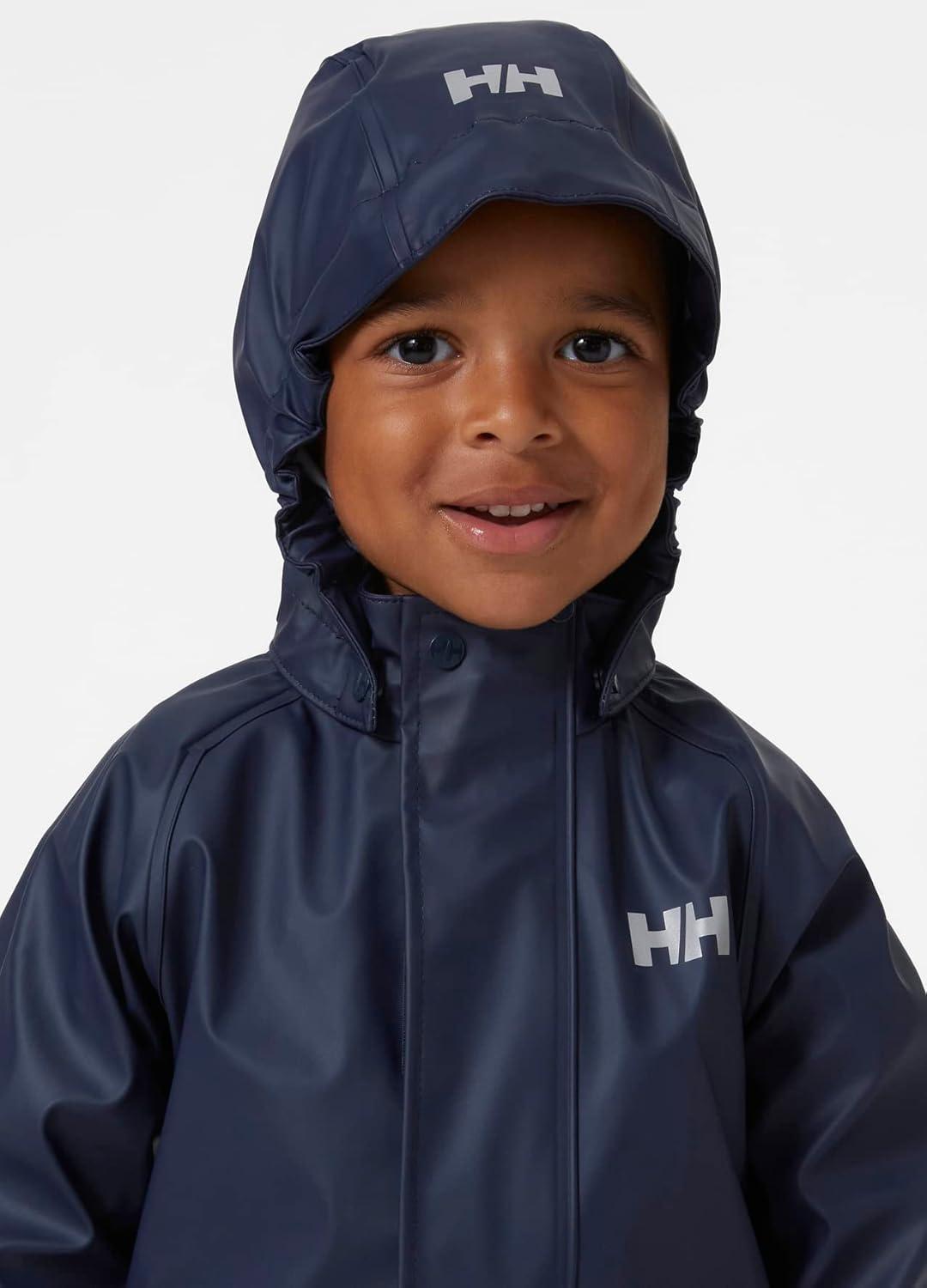 imageHellyHansen unisexchild Helly Hansen Kids New Bergen Pu Rainset597 Navy