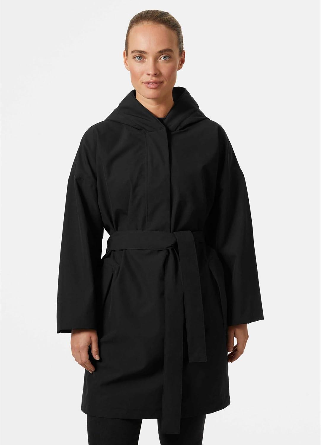 imageHellyHansen womens Lilja Belted Poncho990 Black