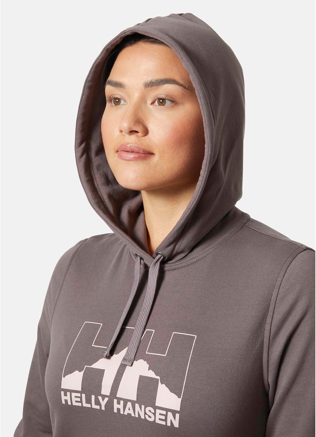 imageHellyHansen womens Nord Graphic Pullover Hoodie656 Sparrow Grey