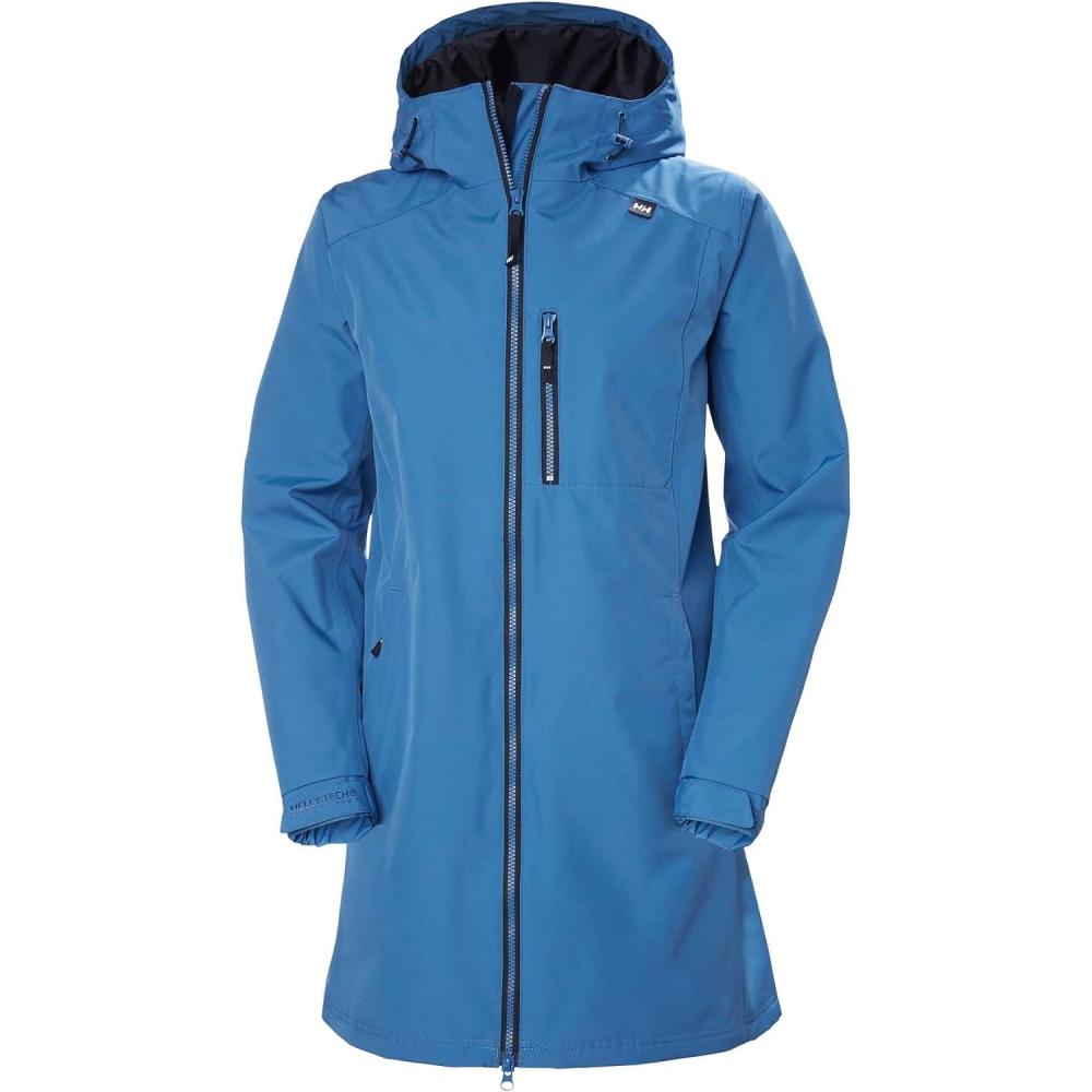 imageHelly Hansen Womens Long Belfast Jacket636 Azurite
