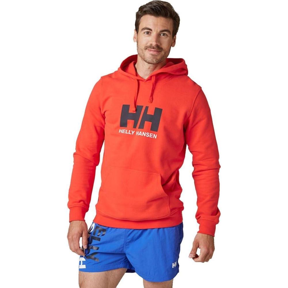 imageHellyHansen 33977 Mens Hh Logo Hoodie222 Alert Red
