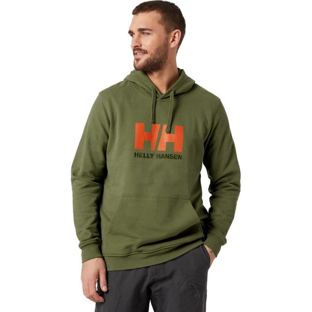 imageHellyHansen 33977 Mens Hh Logo Hoodie473 Terrain Green