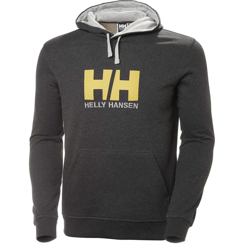 imageHellyHansen 33977 Mens Hh Logo Hoodie980 Ebony Melange