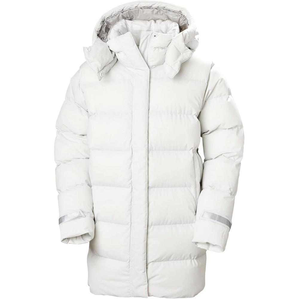 imageHellyHansen Aspire Puffy Parka Womens Winter Coat Puffer Jacket Insulated Water Resistant Long Warm Hooded Synthetic Down823 Nimbus Cloud