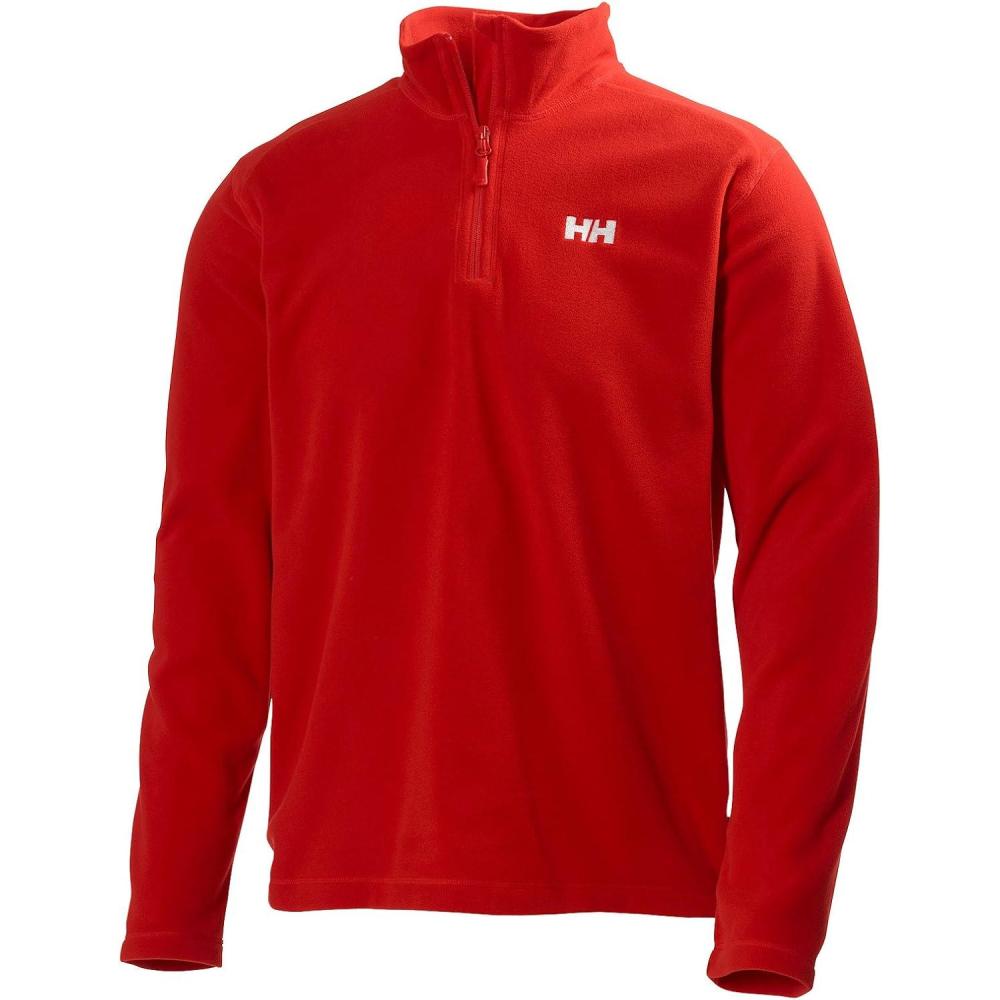 imageHellyHansen Daybreaker 12 Zip Fleece Mens Recycled FleeceOuterwearJackets Cozy HalfZip Pullover For All Seasons222 Alert Red