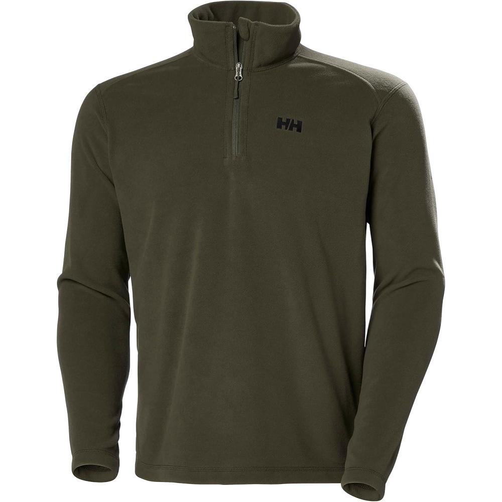 imageHellyHansen Daybreaker 12 Zip Fleece Mens Recycled FleeceOuterwearJackets Cozy HalfZip Pullover For All Seasons431 Utility Green