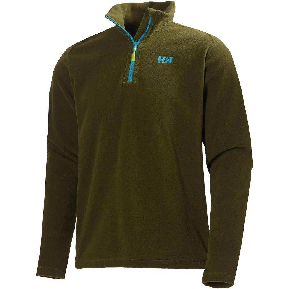 imageHellyHansen Daybreaker 12 Zip Fleece  Mens Recycled FleeceOuterwearJackets Cozy HalfZip Pullover For All Seasons468 Olive Night